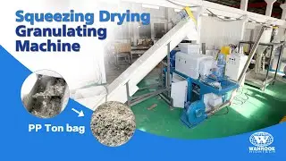 100-1000kg/h  jumbo Ton Bag Squeezing Pelletizer Machine  PP Bag Squeezing Pelletizer Drying Machine