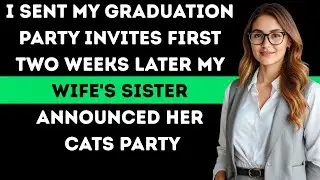 I Sent My Graduation Party Invites First Two Weeks Later My Wifes Sister Announced Her Cats Party