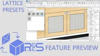 Realtime Custom Cabinetry System 27 (for Revit 2027) : DEVELOPMENT PREVIEW - LATTICE / SLATS PRESETS
