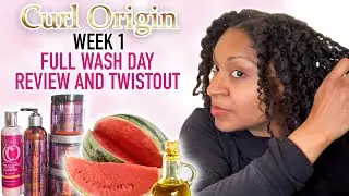 Curl Origin full wash day review | week 1 Twistout | BoB123 23.1