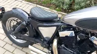 Virago XV250 Bobber Running Exhaust Sound