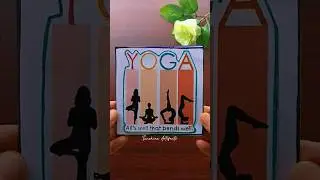 Yoga Day Special Aesthetic Gift 🎁 #diy #easy #art #shorts #yoga #internationalyogaday #ytshorts