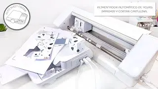 Alimentador automático de hojas. Imprimir y cortar cartulinas.