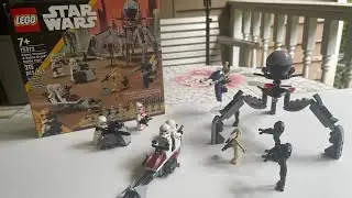 Lego Star Wars clone troopers and battle droid battle pack real time build 