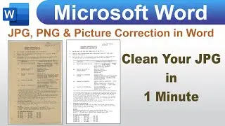 How to Clean and Repair JPG, PNG, or Any Documents in MS Office Word by, Amjad Graphics