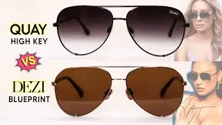 DEZI BLUEPRINT VS. QUAY HIGH KEY SUNGLASSES - REVIEW & TRY-ON || Lucykiins