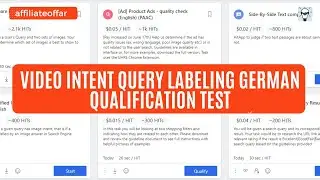 UHRS TRAINING. VIDEO INTENT QUERY LABELING GERMAN Qualification. UHRS Hitapps. Make Money Online