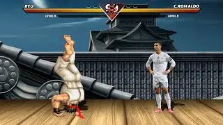 RYU vs C. RONALDO - The most epic fight❗