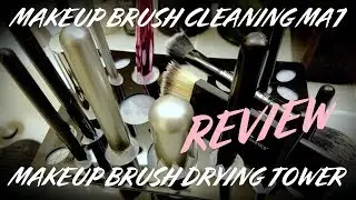 That Spade Girl Reviews: Makeup Brush Cleaning Mat & Drying Tower Set