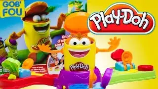 Play Doh Launch Game Play Doh Gob' Fou Lanzadera Play-Doh Hasbro Toys Review Gumball Machine