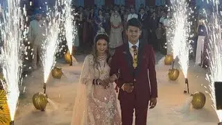 yashim wedding reception 🍾🎊🎉 @Romanipesh #reception #wedding #couple #vlog