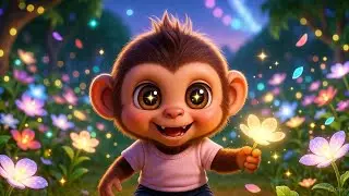 **Mini Monkey's Whispering Starlight Meadow Adventure! 🌟✨🐒** 