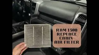 Замена салонного фильтра Ram 1500 (2019-2026)