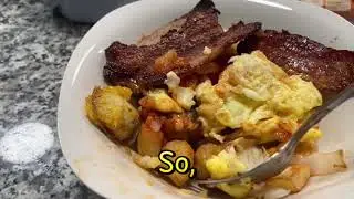 The first vlog with on screen captions really capture the narrative voice 📢, dining, & a tree down 🥶
