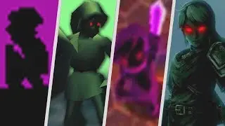 Evolution of Dark Link Battles in The Legend of Zelda Games (1987 - 2017)