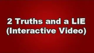 2 Truths and a Lie VIDEO - Story Number 1 - Tubby Emu (INTERACTIVE VIDEO)