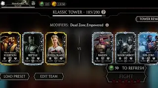 🔥Klassic Tower FATAL 185 Fights + Rewards Opening ☠️ Mortal Kombat Mobile Gameplay