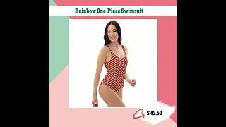 Rainbow One-Piece Swimsuit