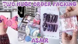 TWO HUGE ORDERS PACKING 😻✨(ASMR)||SMALL BUSINESS 