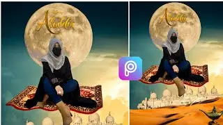 Aladdinphoto editing || Picsart magical carpet photo editing || New Flying Carpet Editing