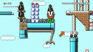 ∵◎Winter Platformer◎&there4; by ★A&alpha;r&sigma;&eta;★&trade; 🍄Super Mario Maker 2 ✹Switch✹ #bun