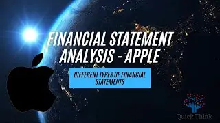 Financial statement analysis (Apple Inc.) - Different types of Financial Statements