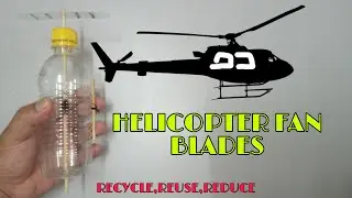 How to make helicopter fan blade from used plastic bottle.Plastic bottle craft idea.morndoe CRAFT