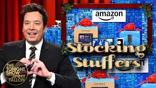 Tonight Show Stocking Stuffers 2025: Amazon Echo Show 8 and Ring Outdoor Cam Pro | The Tonight Show