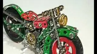 12 motorcycles Meccano-Erector (vintage and current). Old version.