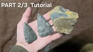 2313 - Part 2/3 - Close Up View Fort Payne Chert Challenge #flintknapping 