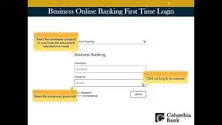 How To Log In To Business Online Banking For The First Time