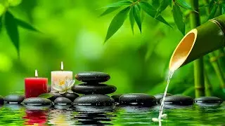 Soothing Relaxation Music + Bamboo Water Sounds | Relieve Stress,Calm the Mind,Body & Soul for Sleep