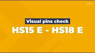 How To HS15 E / HS18 E - Visual pins check