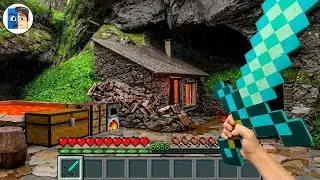 Minecraft in Real Life POV - HOW TO BUILD FIRST HOUSE Realistic Texture Pack