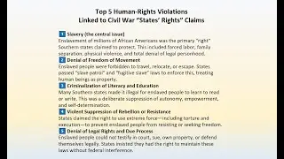 The Civil War Debate State vs Human Rights