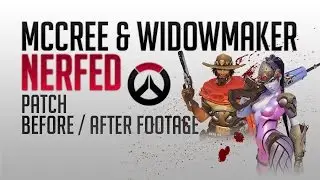 Overwatch: McCree & Widowmaker Nerf (Before / After Footage)