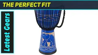 Лучший синий барабан джембе размером 10 x 20 для начинающих!