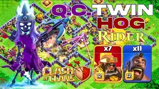 TH15 Queen Charge Twin Hogs: Hog and Super Hog Rider Legend League Attacks! Clash of Clans