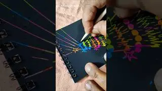 Magical Art/ Scratch Art/ Christmas Tree 🎄#shorts,#reels,#magical,#christmas,#trending,#viralshorts