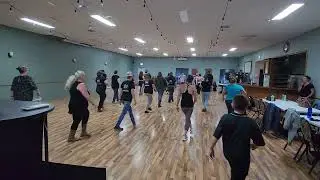 Glass of wine line dance