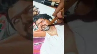 Vaathiyaaru 🤔 Thalapathy 🔥| Realistic Drawing #shorts