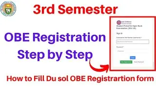 Du Sol OBE Registration कैसे करना हैं | 3rd Semester OBE Registration 2021 | Sarkari Result