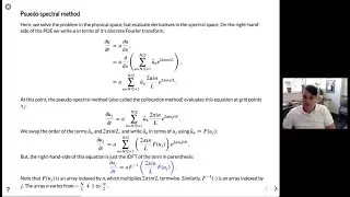 Introduction to Spectral Methods for Partial Differential Equations