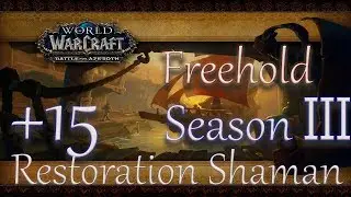 Restoration shaman's World of Warcraft. Restosham mythic+ Freehold +15 Ресторшаман