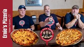 Ernie's Pizzeria, New Haven, CT.  50 Years of Greatness - World Class Meatball Pie.