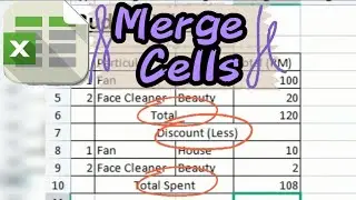 Office Excel Merge Cells | Tables | Column | Row | Step Mudah
