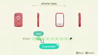 Как изменить цвет и дизайн чехла для телефона Nook в Animal Crossing: New Horizons