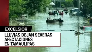 Intensa tormenta golpea Tamaulipas e inunda las calles de Reynosa