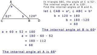 #5 - triangle external angles  Basic Trig  GCSE /High School Math