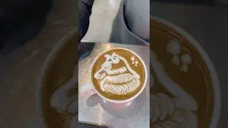 🐕dog face ☕️ #baristatips #latteart #coffeelatteart #baristatraining #coffee #barista #latte #art